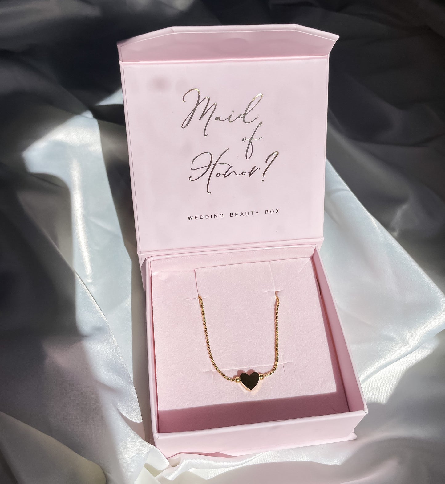 Giftbox 'Will you be my maid of honor?' met ketting