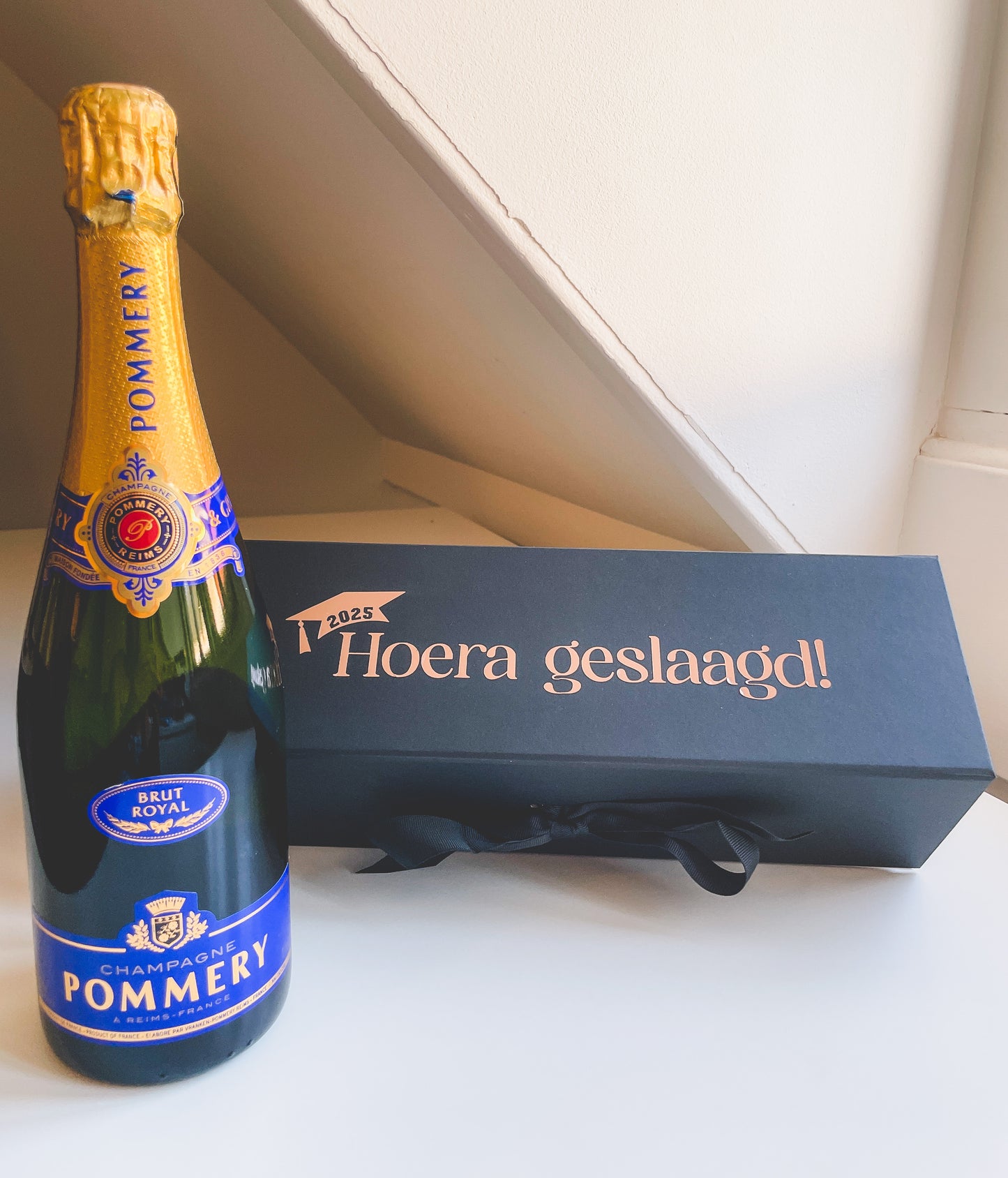 Hoera geslaagd! – giftbox met champagne